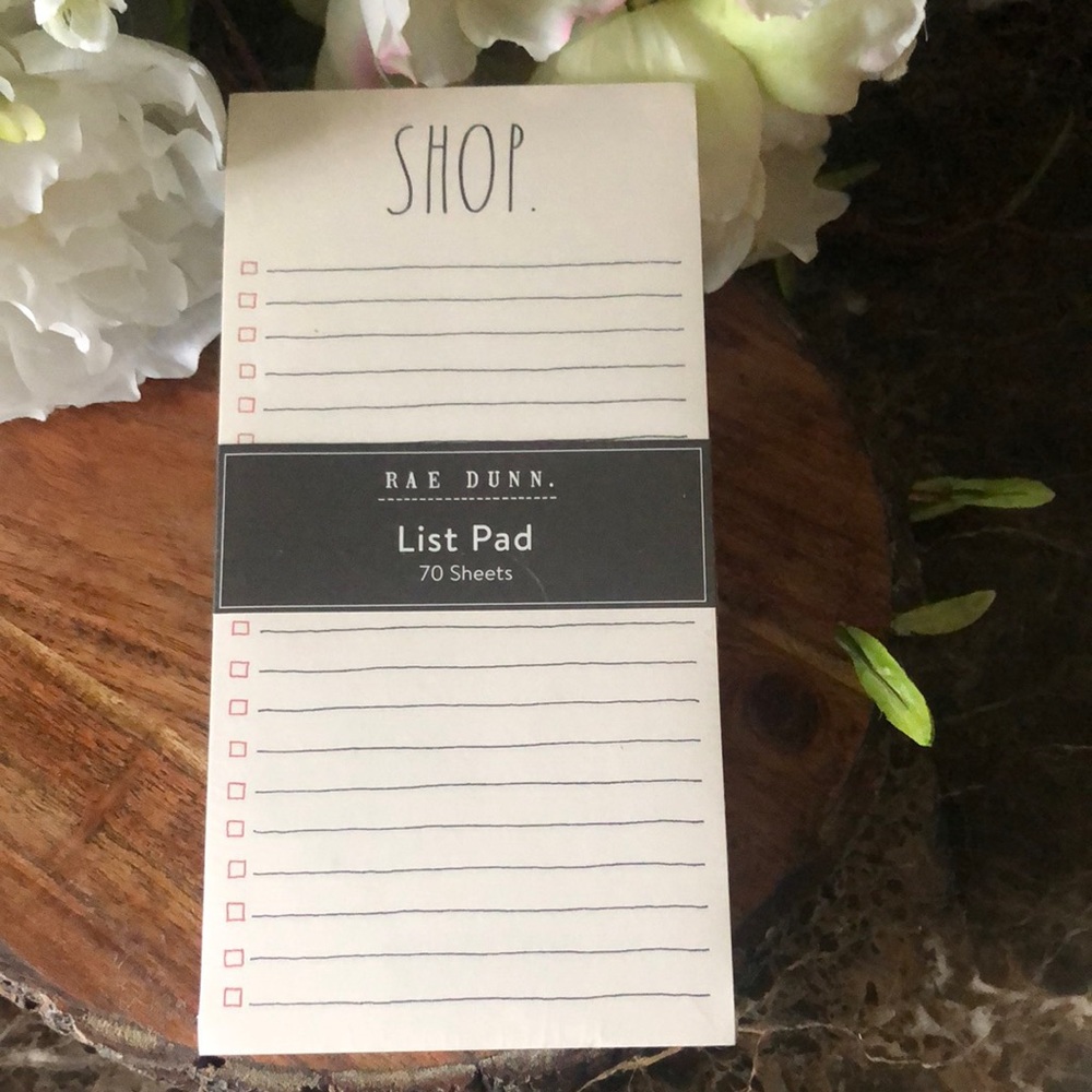 🔥3/$20.RAE DUNN GROCERIES LIST PAD